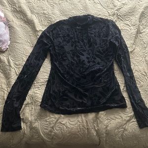 Long sleeve all black turtle neck shirt from shein. Large, Women.